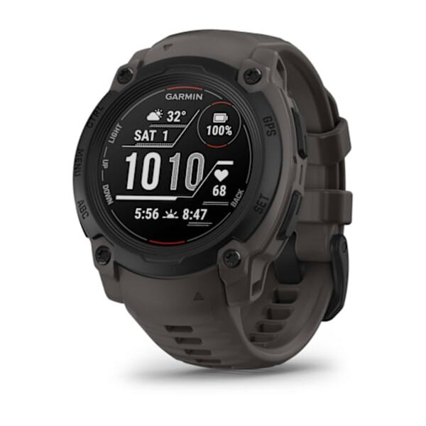 Garmin Instinct&reg; E &ndash; 40 mm i&scaron;manusis sportinis laikrodis  Juodas su anglies spalvos dirželiu