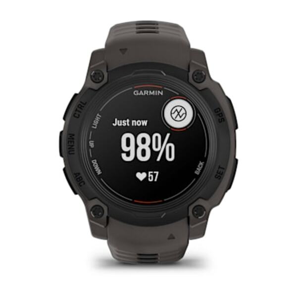 Garmin Instinct&reg; E &ndash; 40 mm i&scaron;manusis sportinis laikrodis  Juodas su anglies spalvos dirželiu