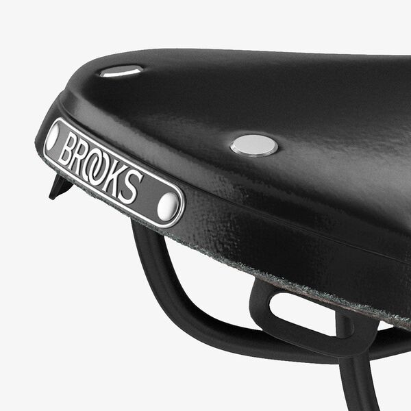 Dviračio balnas Brooks Leder B17 Narrow juoda