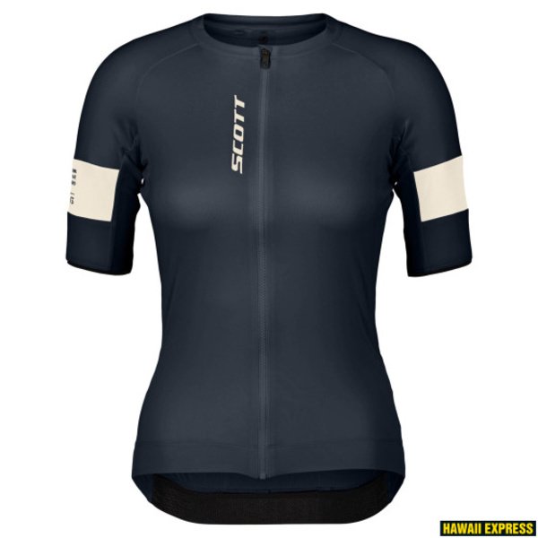 Marškinėliai mot. trumpom rankovėm Scott Endurance Pro SS dark blue/cotton white