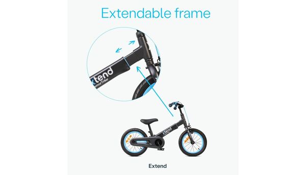 Dviratis nuo 3m iki 7m smarTrike Xtend  - blue