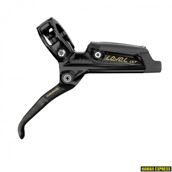 Stabdžių dalis SRAM LEVER ASSEMBLY - CARBON LEVER (ASSEMBLED, NO HOSE, INCLUDES BARB & OLIVE) VERSION 2 BLACK/GOLD -LEVEL ULTIMATE