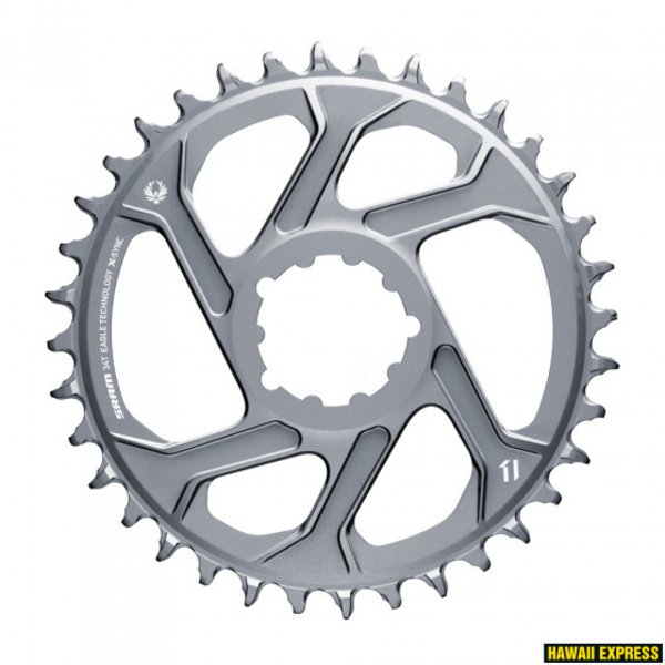 Priekinė žvaigždė SRAM X-SYNC 2 SL 34T Direct Mount 3mm Offset Boost Eagle Lunar Grey