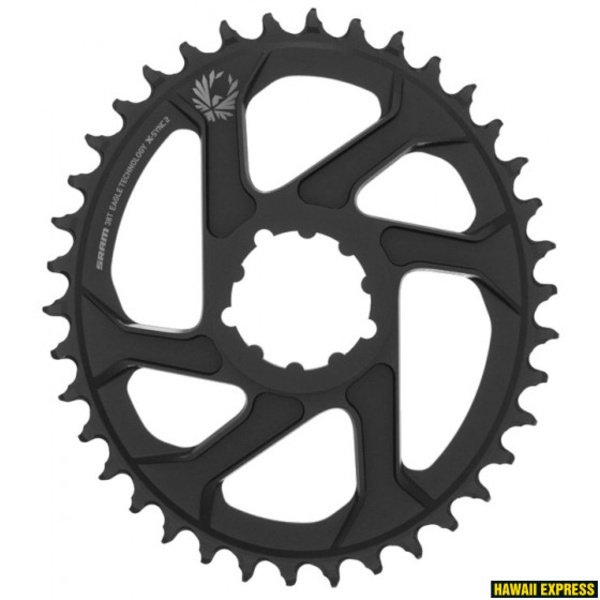 Priekinė žvaigždė SRAM X-SYNC 2 Oval 38T Direct Mount 3mm Offset Boost Alum Eagle Black