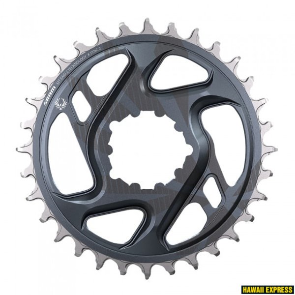 Priekinė žvaigždė SRAM X-SYNC 2 30T Direct Mount -4mm Offset Eagle Cold Forged Lunar Grey (finish of GX Eagle C1 chain ring matches crank arms)