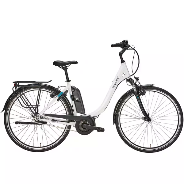 Dviratis 28" elektrinis Pegasus Ancura E7R HS wave BOSCH Sistema 400wh 7g baltas 