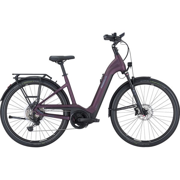 Dviratis 28" elektrinis Pegasus Premio Evo 11 Lite 500Wh Wave BOSCH sistema violetinis
