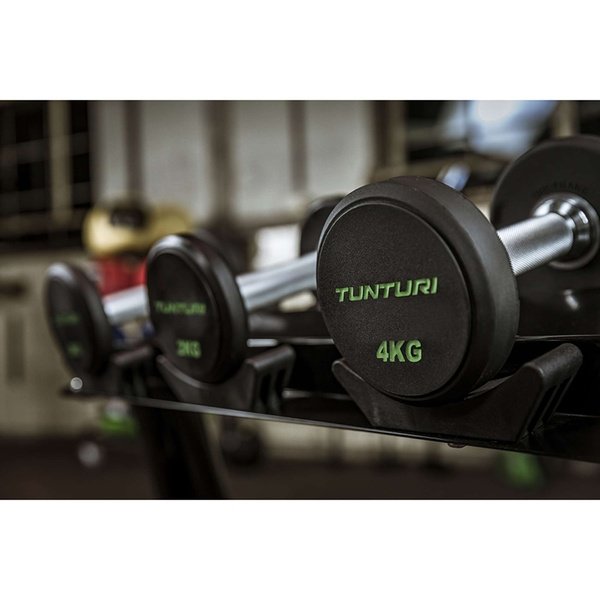 Hantelių rinkinys TUNTURI PU Pro 2-12kg (10vnt, 132kg)