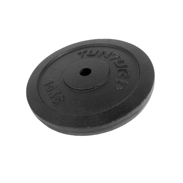 Svorio plok&scaron;tė TUNTURI Plate Black, 30 mm, 15 kg