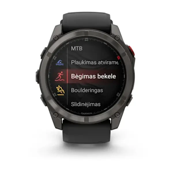 Garmin fenix 8 Pro 51 mm AMOLED Sapphire išmanusis sportinis laikrodis (Juodos spalvos)