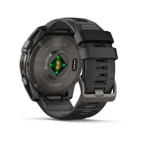 Garmin fenix 8 51mm Sapphire, AMOLED DLC išmanusis sportinis laikrodis (Carbon Grey spalvos)