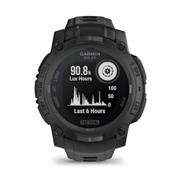 Garmin Instinct® 3 – 45 mm, Solar, Tactical Edition išmanusis sportinis laikrodis (Juodos spalvos)