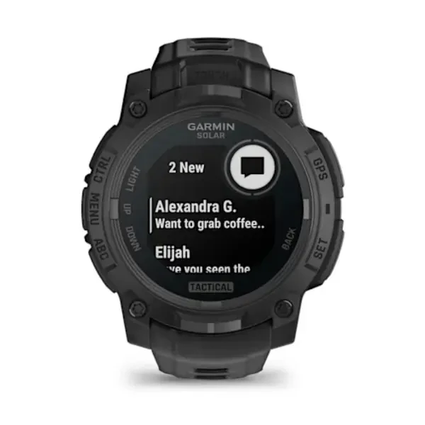 Garmin Instinct® 3 – 45 mm, Solar, Tactical Edition išmanusis sportinis laikrodis (Juodos spalvos)