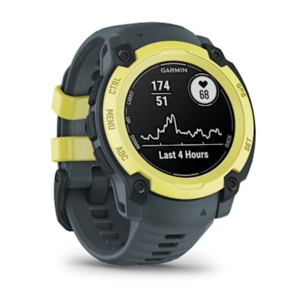 Garmin Instinct® E – 40 mm išmanusis sportinis laikrodis (Elektrinės žaliosios citrinos spalvos)