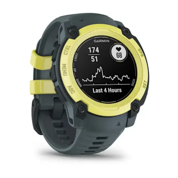 Garmin Instinct® E – 40 mm išmanusis sportinis laikrodis (Elektrinės žaliosios citrinos spalvos)