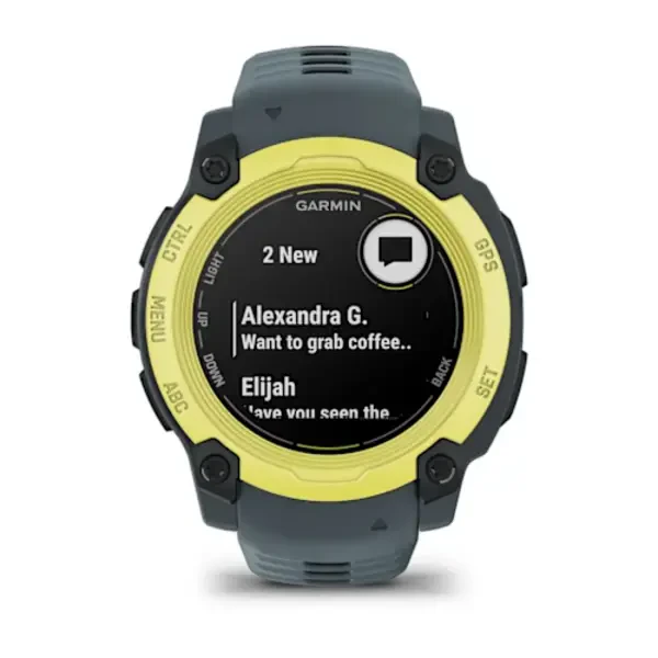Garmin Instinct® E – 40 mm išmanusis sportinis laikrodis (Elektrinės žaliosios citrinos spalvos)