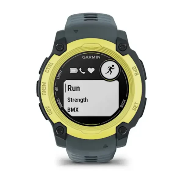Garmin Instinct® E – 40 mm išmanusis sportinis laikrodis (Elektrinės žaliosios citrinos spalvos)