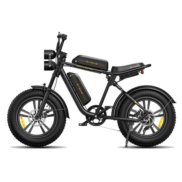 Dviratis 20" elektrinis Engwe M20 dviguba baterija juodas