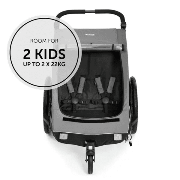 Child Bicycle Trailer Hauck Dryk Duo Dark Grey