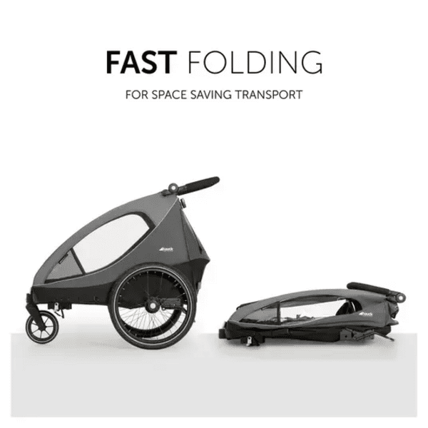 Child Bicycle Trailer Hauck Dryk Duo Dark Grey