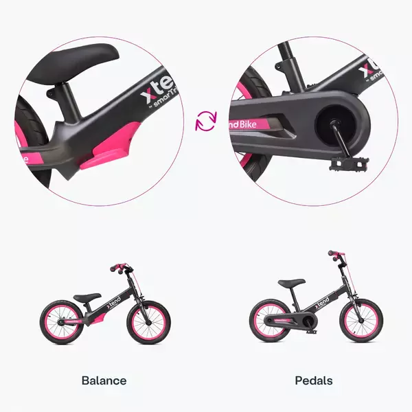 Dviratis nuo 3m iki 7m smarTrike Xtend  - pink