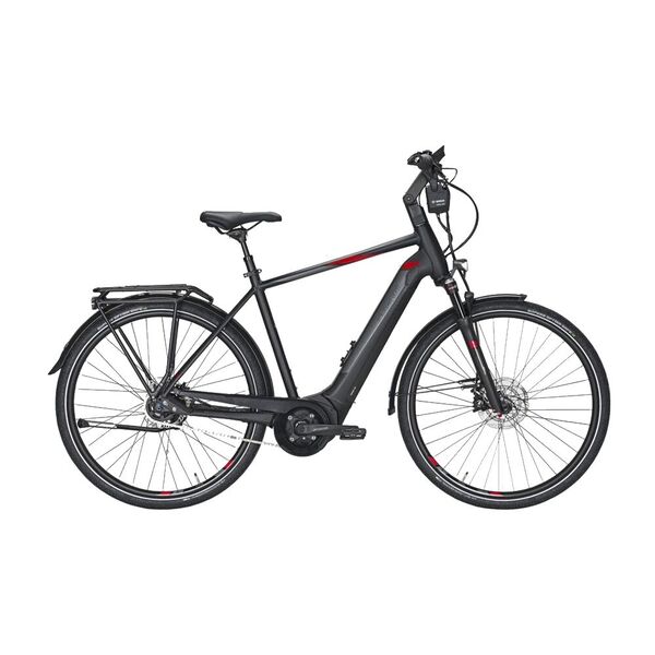 Dviratis 28" elektrinis Pegasus Premio EVO 5F ABS vyr. BOSCH Sistema 400wh 5g juodas matinis 