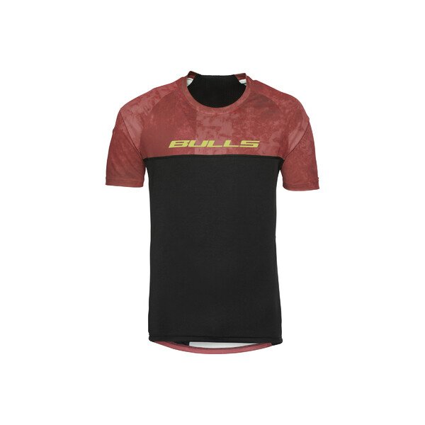 Marškinėliai vyr. trumpom rankovėm BULLS Comox 3.0 juoda/raudona