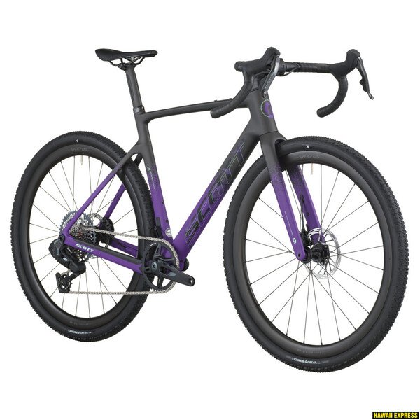 Dviratis 28  SCOTT ADDICT GRAVEL 20 carbon black/indigo purple Scott