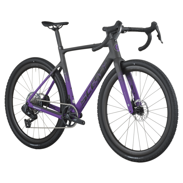 Dviratis 28  SCOTT ADDICT GRAVEL 20 carbon black/indigo purple Scott