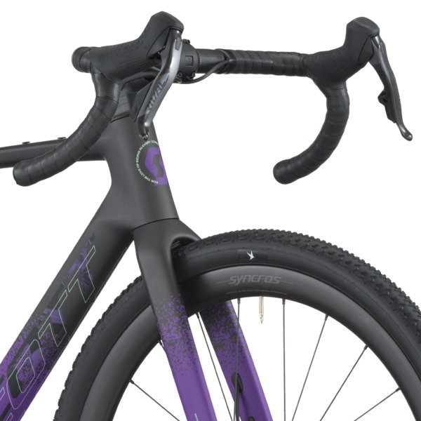 Dviratis 28  SCOTT ADDICT GRAVEL 20 carbon black/indigo purple Scott