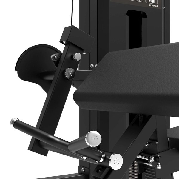 TUNTURI Platinum - Bicep Curl Strength Station - Selectorized - V-Series