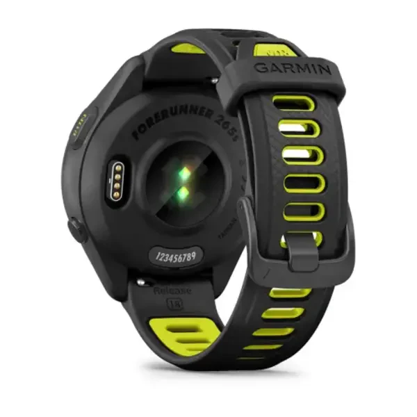 Garmin Forerunner 265S išmanusis sportinis laikrodis (Juodos / Amp yellow spalvos)