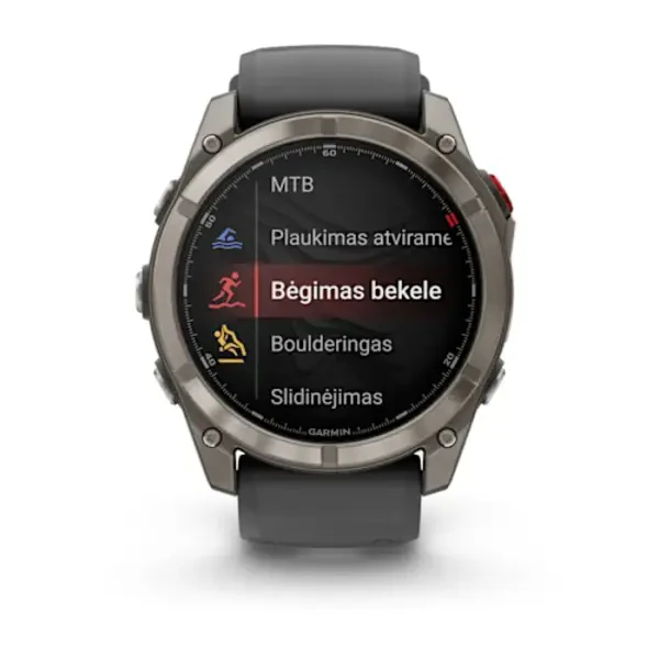Garmin fēnix 8 Pro 51 mm, AMOLED Sapphire Titanium (Grafito spalvos)