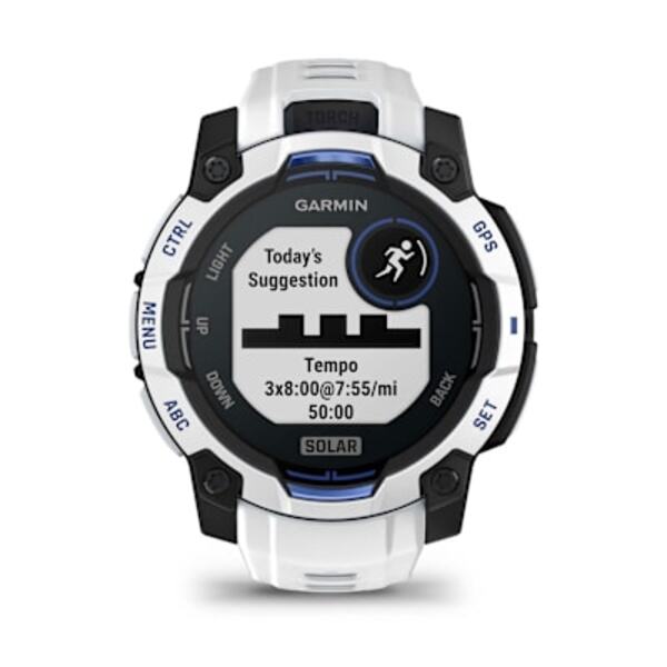 Garmin Instinct® 3 – 45 mm, Solar išmanusis sportinis laikrodis (Baltojo akmens spalvos)