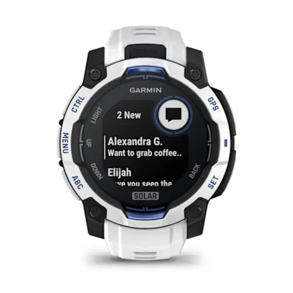 Garmin Instinct® 3 – 45 mm, Solar išmanusis sportinis laikrodis (Baltojo akmens spalvos)