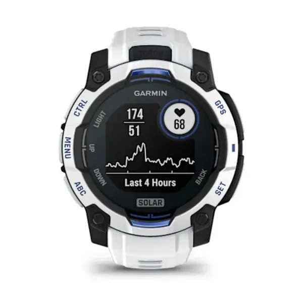 Garmin Instinct® 3 – 45 mm, Solar išmanusis sportinis laikrodis (Baltojo akmens spalvos)