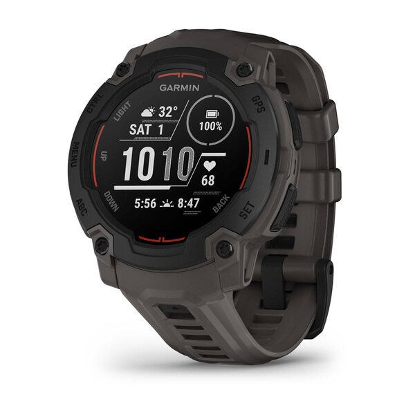Garmin Instinct&reg; E &ndash; 45 mm i&scaron;manusis sportinis laikrodis  Juodas su anglies spalvos dirželiu