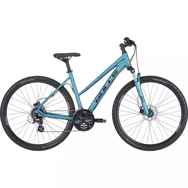 Dviratis 28" Bulls Crossbike 1 trapez 24g šv mėlynas matinis 
