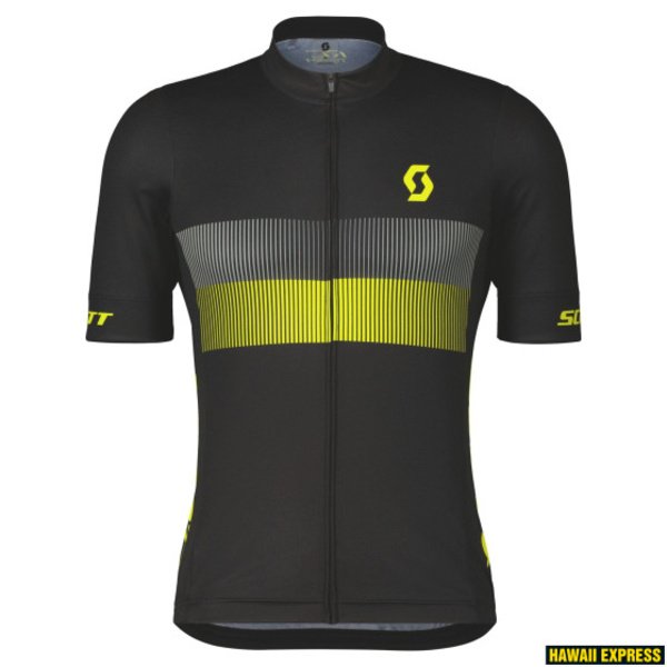 Marškinėliai vyr. trumpom rankovėm Scott RC Team 10 SS black/sulphur yellow