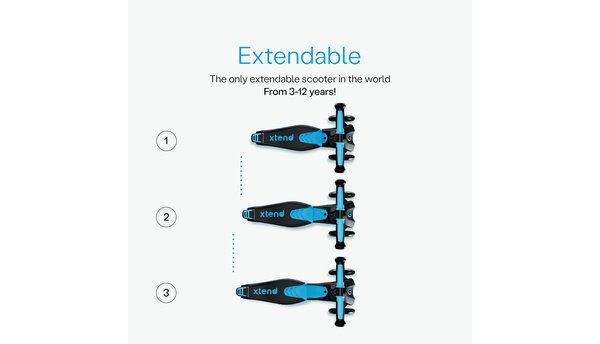 Paspirtukas triratis smarTrike® Xtend  BLUE