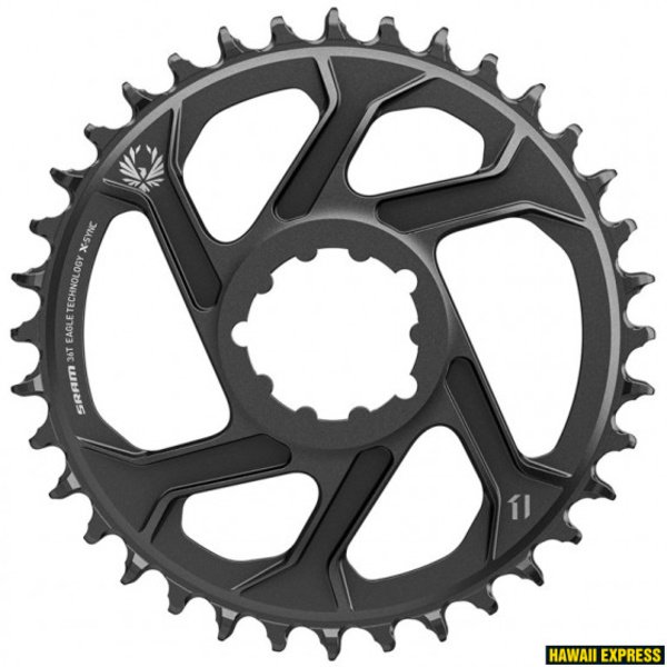 Priekinė žvaigždė SRAM X-SYNC 2 36T Direct Mount 3mm Offset Boost Alum Eagle Black
