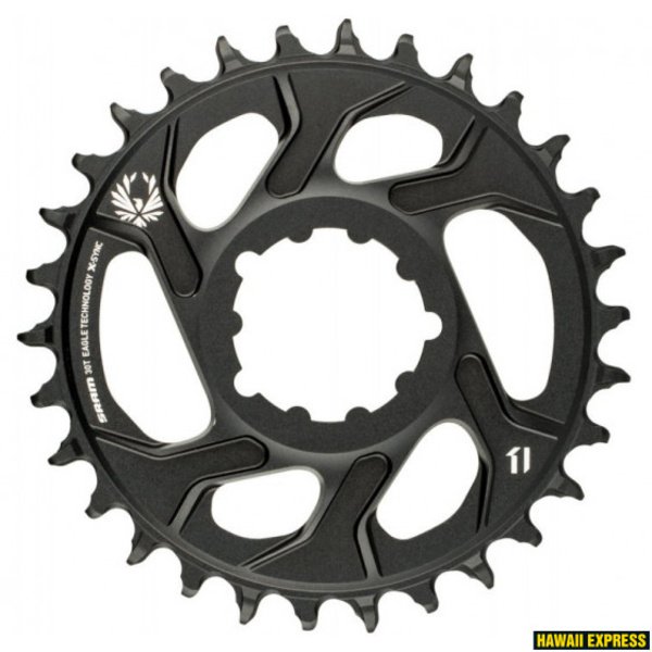 Priekinė žvaigždė SRAM X-SYNC 2 30T Direct Mount 6mm Offset Alum Eagle Black