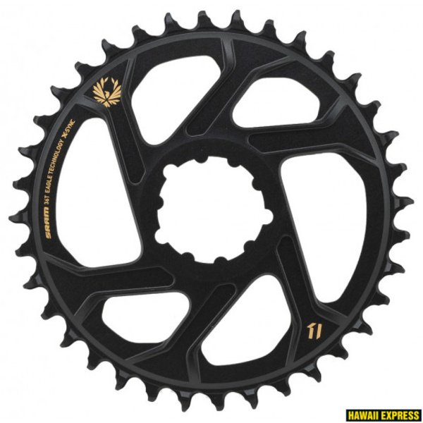Priekinė žvaigždė SRAM X-SYNC 2 36T Direct Mount 3mm Offset Boost Alum Eagle Gold