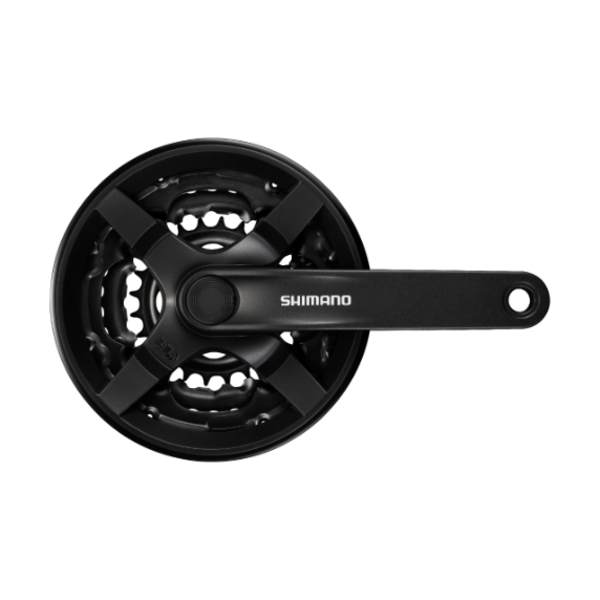 Švaistiklis Shimano 6/7/8-Speed Black FC-TY301 48/38/28T 170mm
