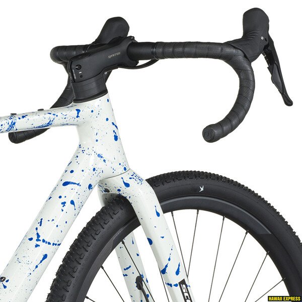 Dviratis 28  SCOTT ADDICT GRAVEL 30 white/splatter blue Scott