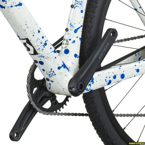 Dviratis 28  SCOTT ADDICT GRAVEL 30 white/splatter blue Scott