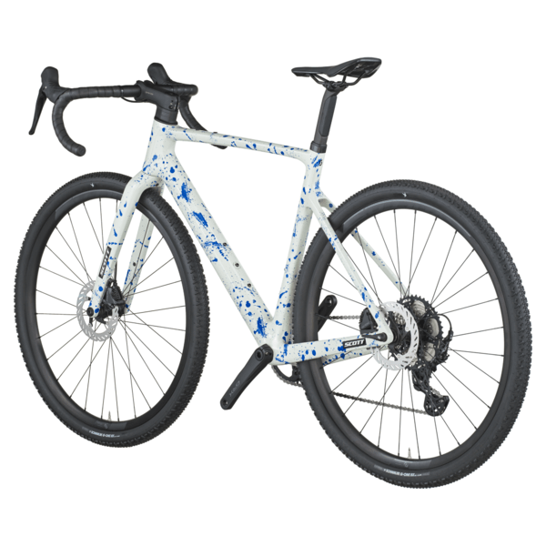 Dviratis 28  SCOTT ADDICT GRAVEL 30 white/splatter blue Scott