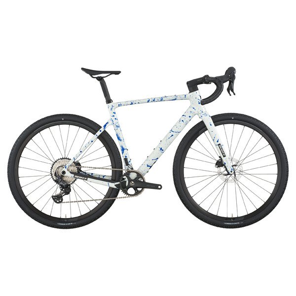 Dviratis 28  SCOTT ADDICT GRAVEL 30 white/splatter blue Scott