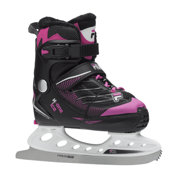 Vaiki&scaron;ki ledo ritulio pačiūžos FILA X-One Ice G juodos/rožinės