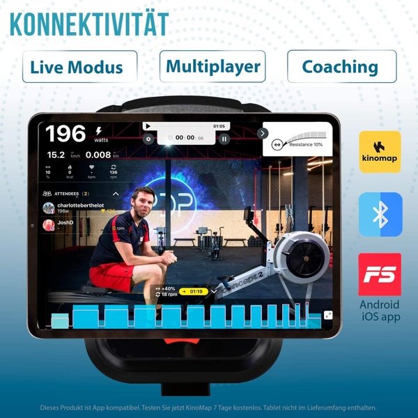 Irklavimo ergometras CHRISTOPEIT RW 1000